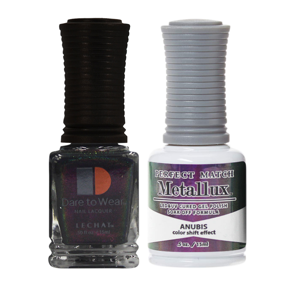 LeChat Perfect Match Nail Lacquer And Gel Polish, METALLUX Collection, MLMS11, Anubis, 0.5oz KK1030