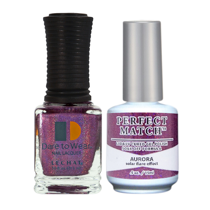 LeChat Perfect Match Nail Lacquer And Gel Polish, SPECTRA Collection 2, PMSD2, Full Line Of 6 Colors (SPMS07 - SPMS12), 0.5oz