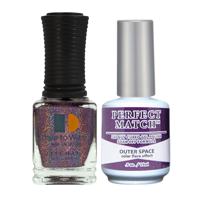 LeChat Perfect Match Nail Lacquer And Gel Polish, SPECTRA Collection, SPMS12, Outer Space, 0.5oz KK0919