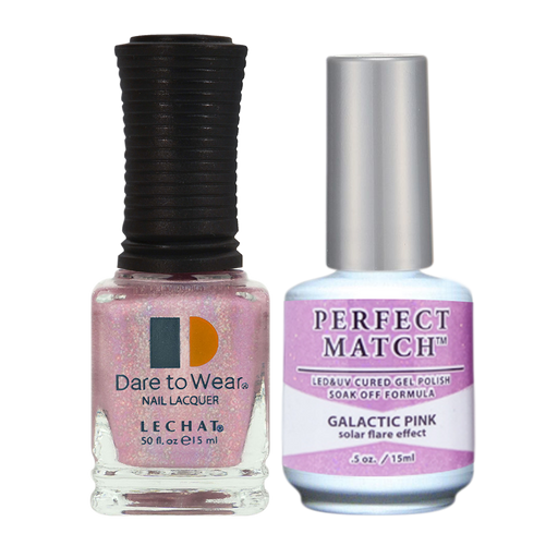LeChat Perfect Match Nail Lacquer And Gel Polish, SPECTRA Collection, SPMS13, Galactic Pink, 0.5oz KK0919