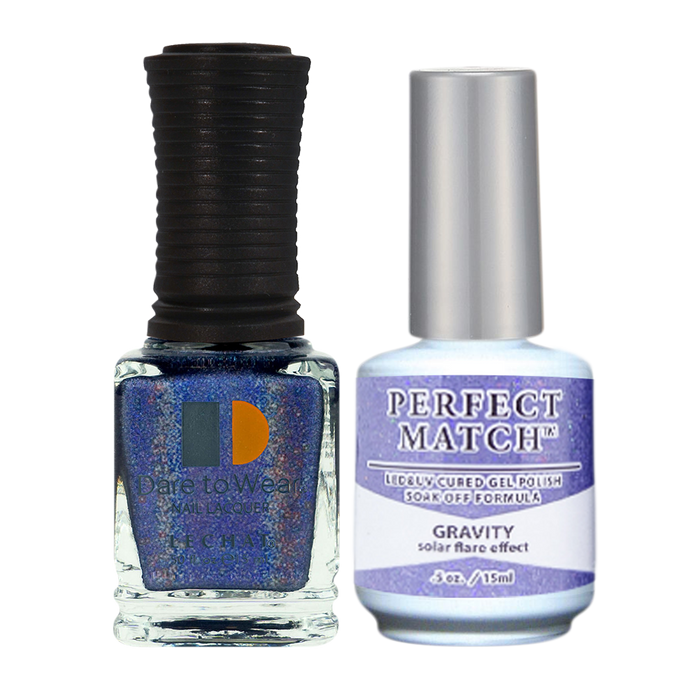 LeChat Perfect Match Nail Lacquer And Gel Polish, SPECTRA Collection, SPMS18, Gravity, 0.5oz KK0919