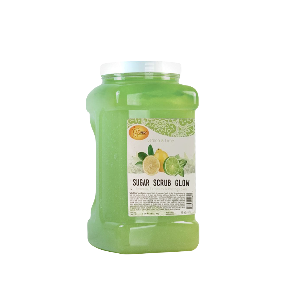 SpaRedi Sugar Scrub Glow, Lemon & Lime, 01170, 1Gal OK0325MD