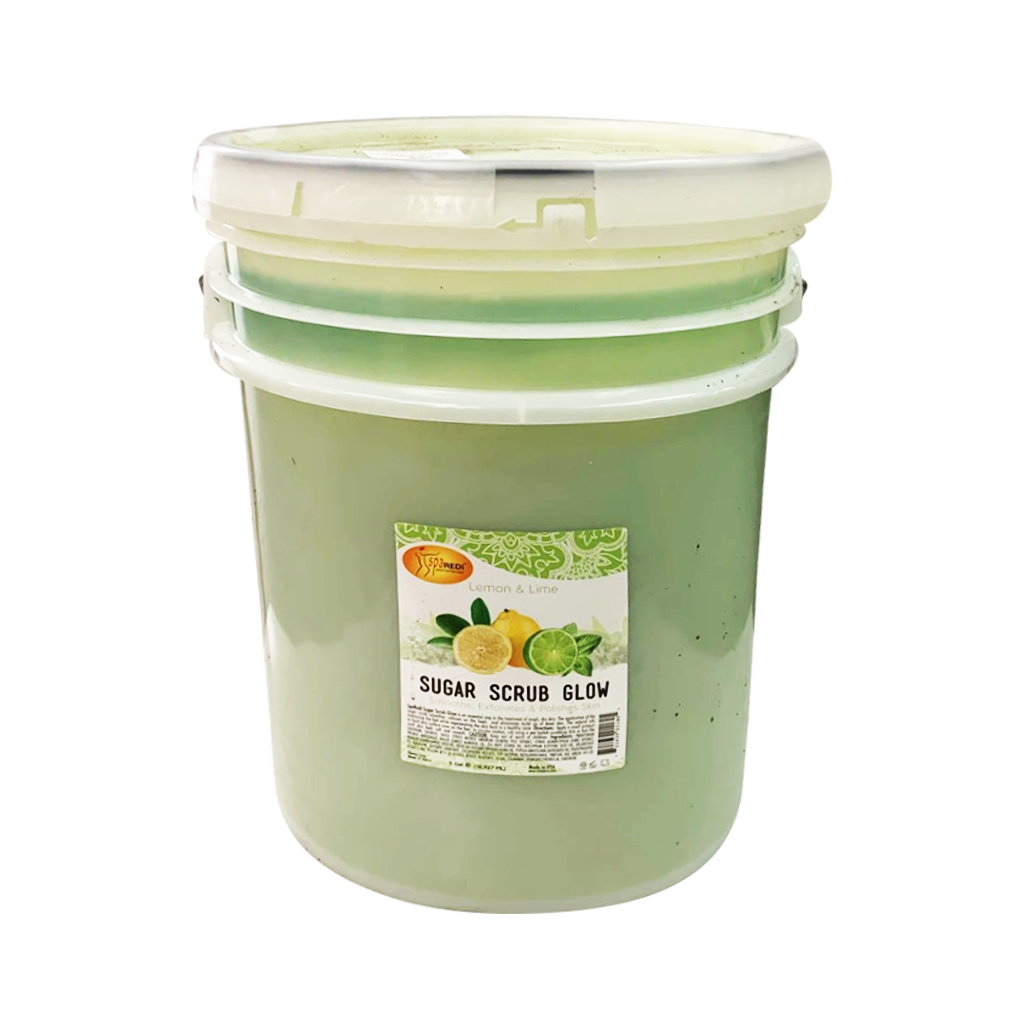 SpaRedi Sugar Scrub Glow, Lemon & Lime, 01180, 5Gal OK0325MD