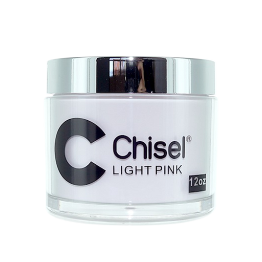 Chisel 2in1 Acrylic/Dipping Powder, Pink & White Collection, LIGHT PINK, 12oz (Packing: 60 pcs/case)