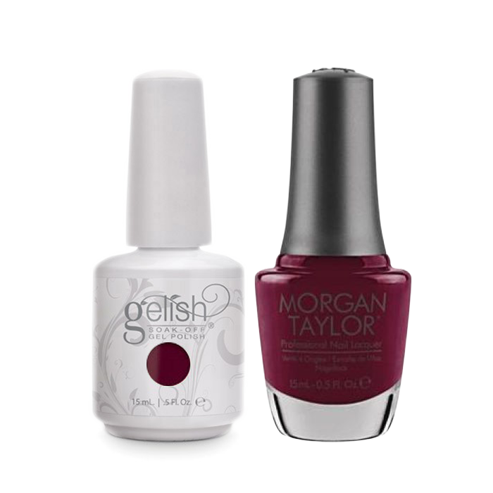 Gelish Gel Polish & Morgan Taylor Nail Lacquer, Looking For A Wingman , 0.5oz, 1100070+ 50229