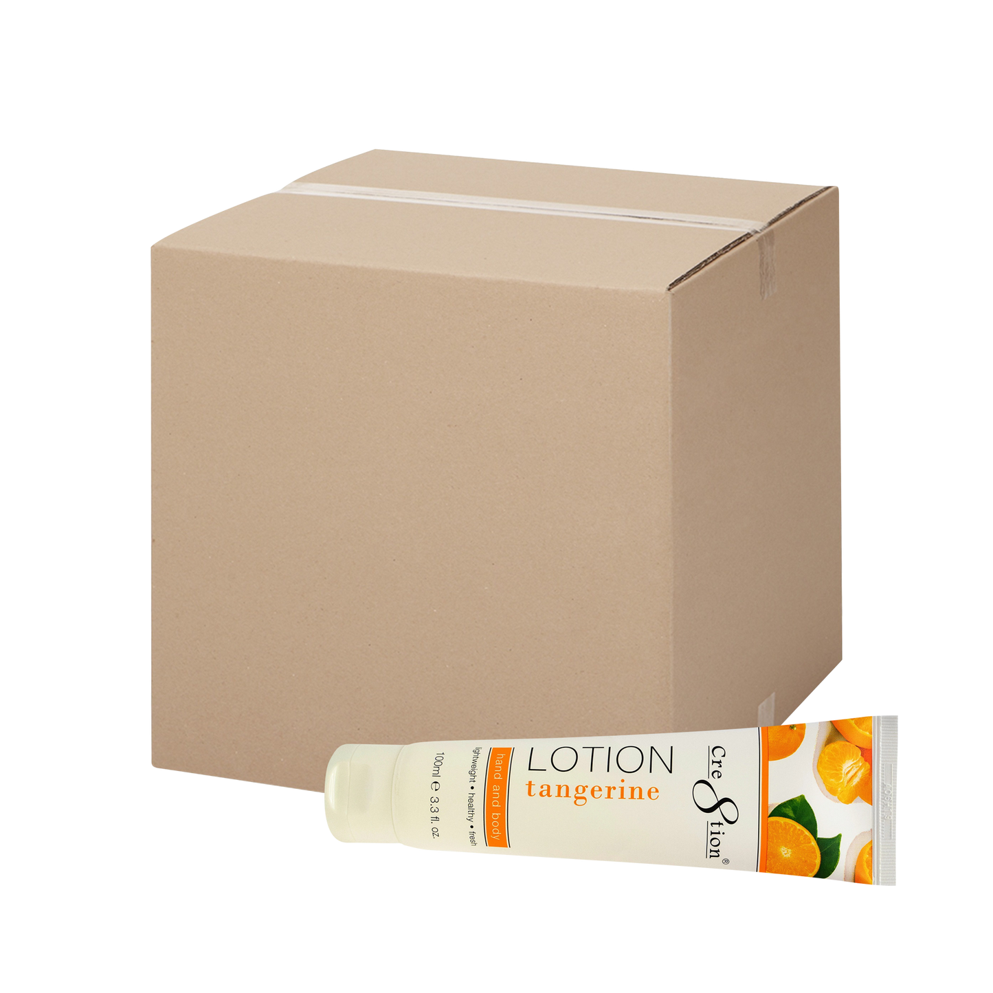 Cre8tion Hand & Body Lotion Tangerine (CASE), 100ml (3.3oz), 60pcs/case OK0809LK