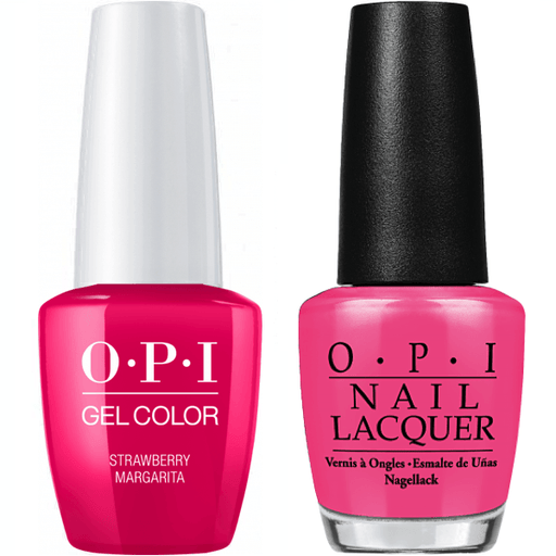 OPI GelColor And Nail Lacquer, M23, Strawberry Margarta, 0.5oz