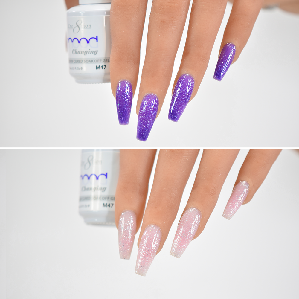 Cre8tion Mood Changing Gel Polish, M47, 0.5oz