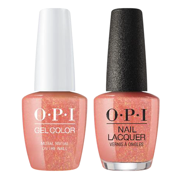 OPI Gelcolor And Nail Lacquer, Mexico City - Spring 2020 Collection, M87, Mural Mural On The Wall, 0.5oz OK1017VD