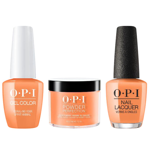 OPI 3in1, Mexico City - Spring 2020 Collection, M88, Coral-ing Your Spirit Animal OK1017VD