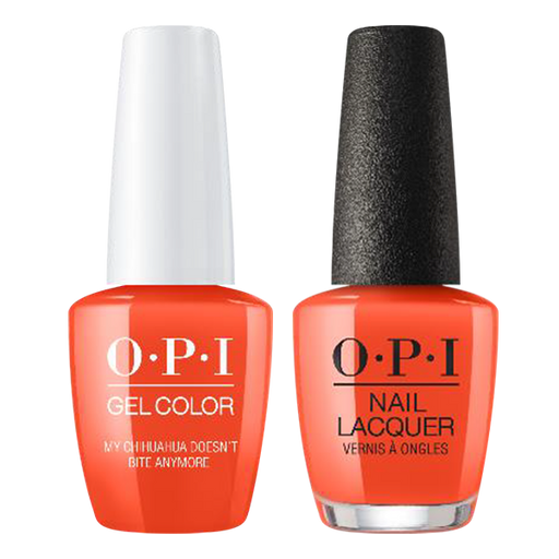 OPI Gelcolor And Nail Lacquer, Mexico City - Spring 2020 Collection, M89, My Chihuahua Doesn't Bite Anymore, 0.5oz OK1017VD