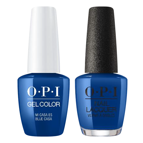 OPI Gelcolor And Nail Lacquer, Mexico City - Spring 2020 Collection, M92, Mi Casa Es Blue Casa, 0.5oz OK1017VD