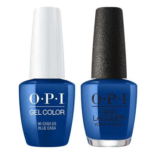 OPI Gelcolor And Nail Lacquer, Mexico City - Spring 2020 Collection, M92, Mi Casa Es Blue Casa, 0.5oz OK1017VD