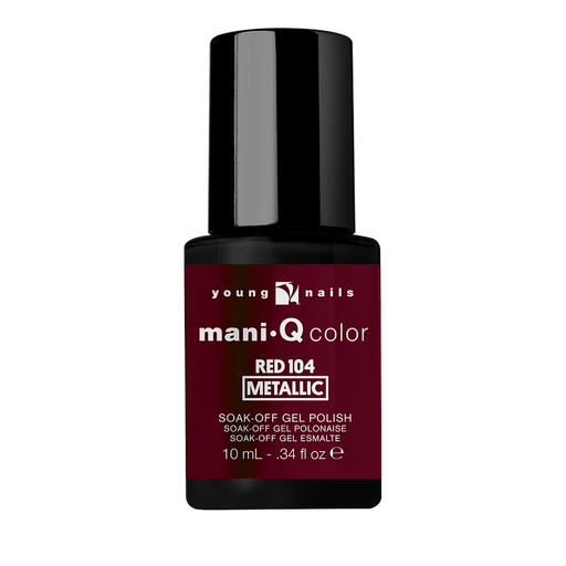 Young Nails Gel Polish, ManiQ Color Collection, MC30045, Red 104, 0.34oz OK0904LK