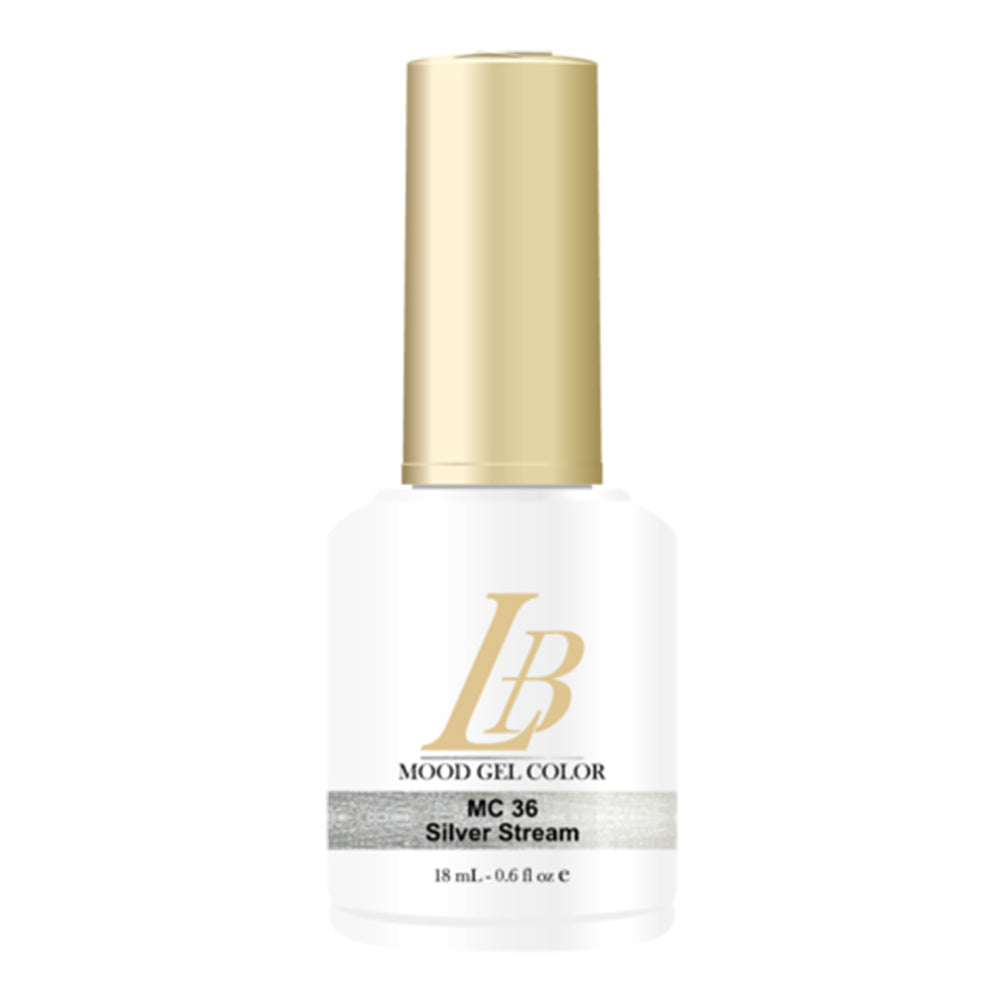 iGel LB Mood Gel Polish, MC36, Silver Stream, 0.6oz KK1003