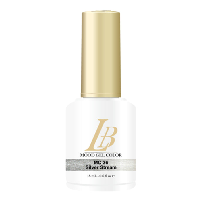iGel LB Mood Gel Polish, MC36, Silver Stream, 0.6oz KK1003