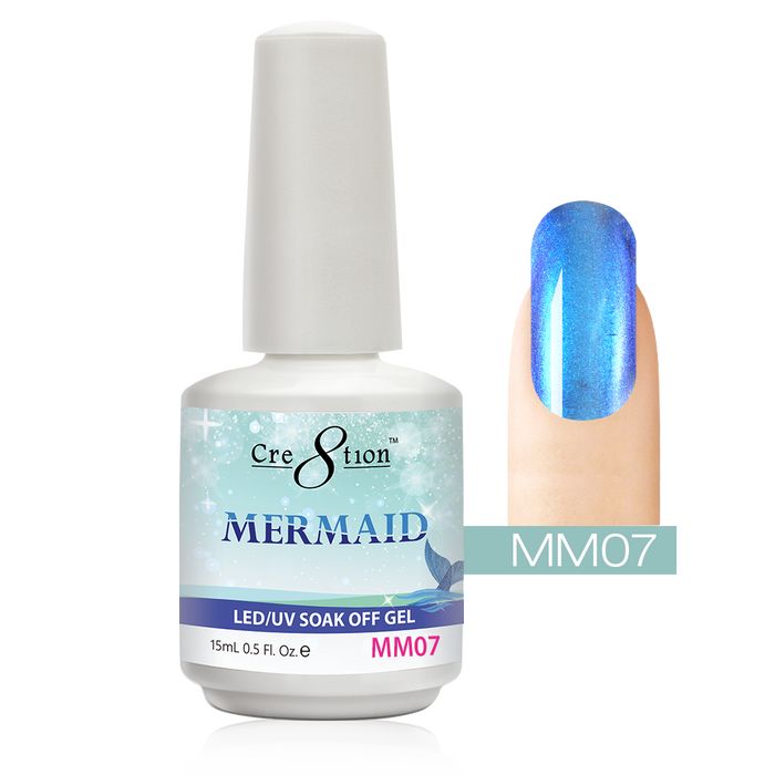 Cre8tion Mermaid Gel Polish, 0.5oz, MM07