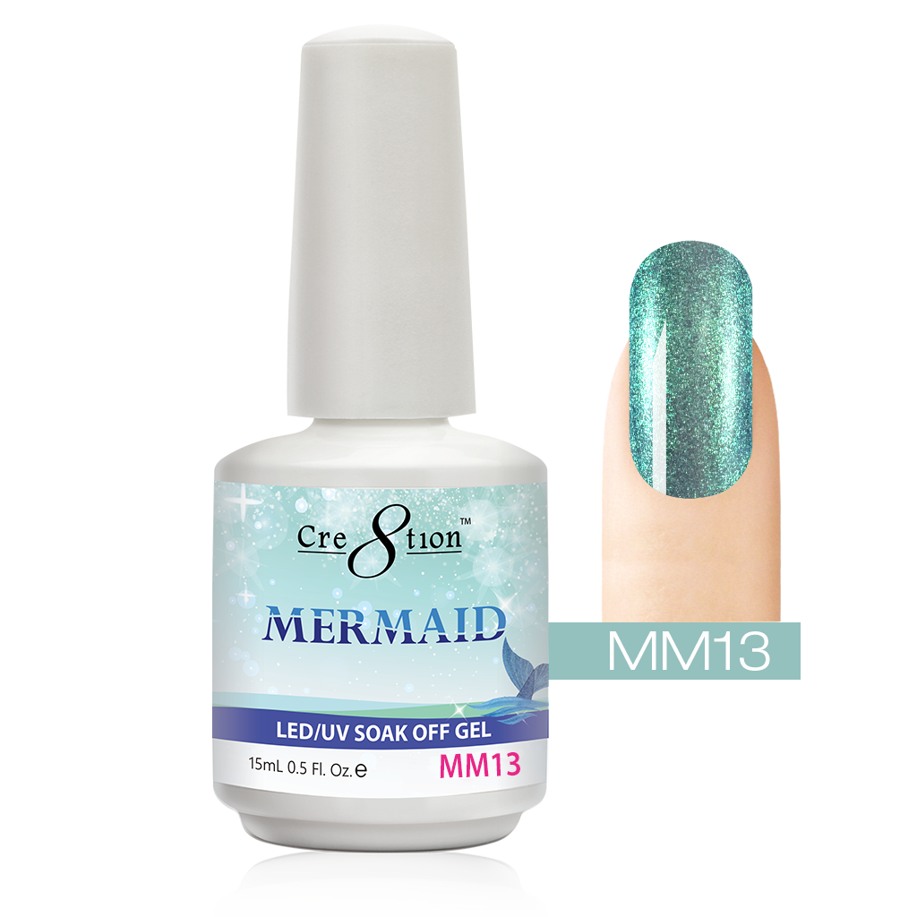 Cre8tion Mermaid Gel Polish, 0916-0595, 0.5oz, MM13 KK1004