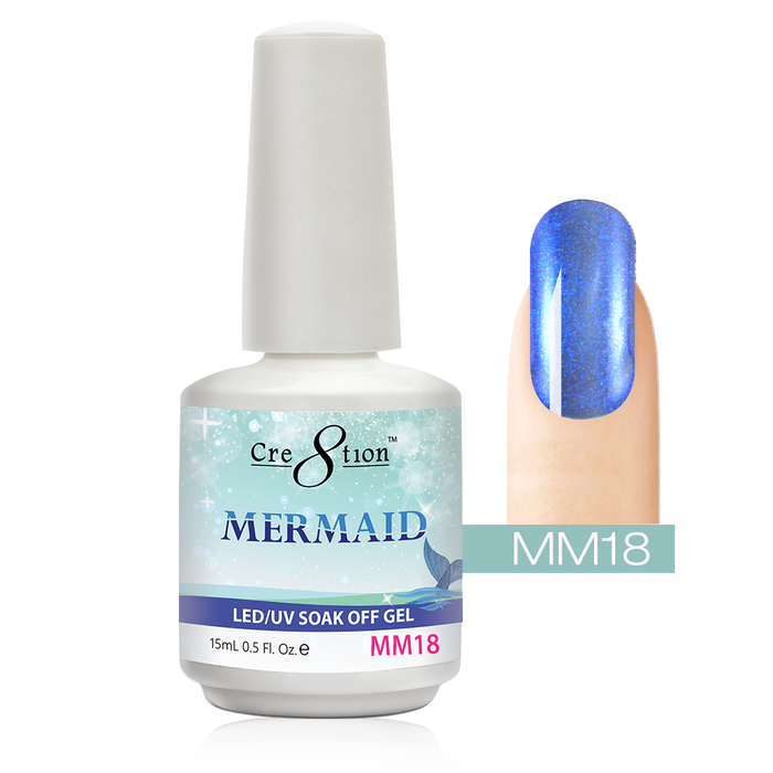 Cre8tion Mermaid Gel Polish, 0.5oz, MM18