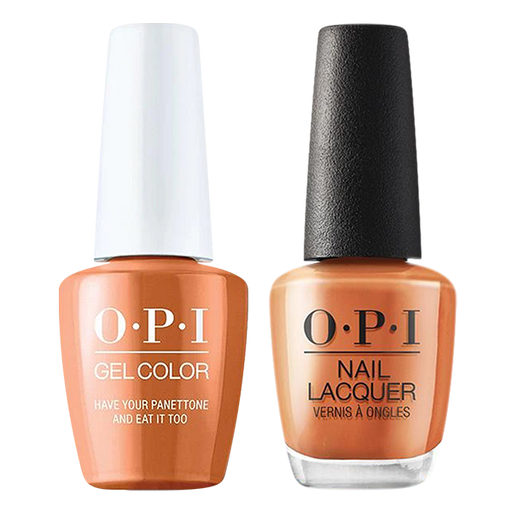 OPI Gelcolor And Nail Lacquer, Muse Of Milan Collection 2020, MI02, Have Your Panettone And Eat It Too, 0.5oz OK0811VD
