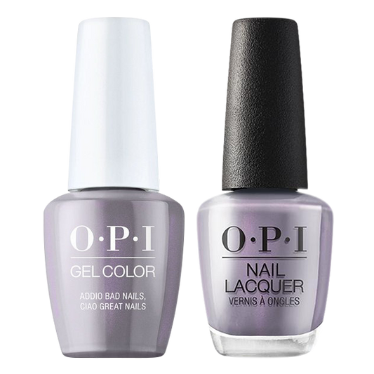 OPI Gelcolor And Nail Lacquer, Muse Of Milan Collection 2020, MI10, Addio Bad Nails, Ciao Great Nails, 0.5oz OK0811VD