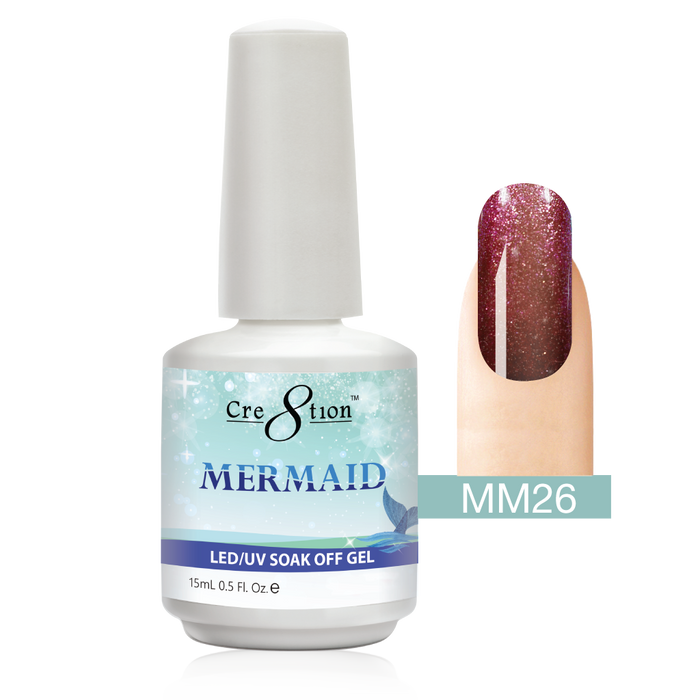 Cre8tion Mermaid Gel Polish, 0.5oz, MM26