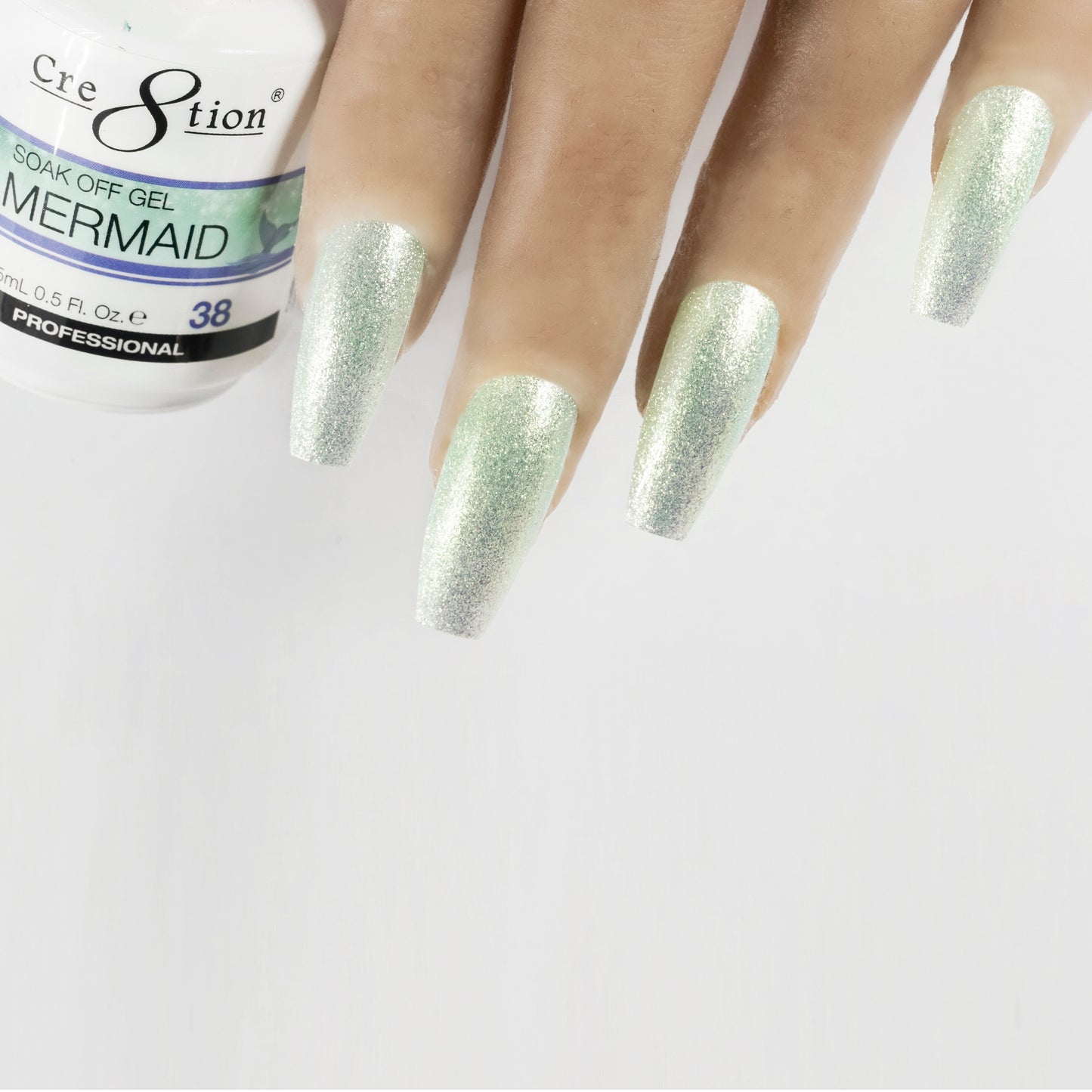 Cre8tion Mermaid Gel Polish, 0916-2054, 0.5oz, MM38 KK1004