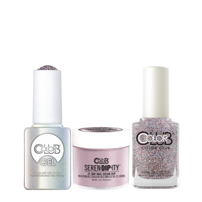 Color Club 3in1 Dipping Powder + Gel Polish + Nail Lacquer , Serendipity, Magic Attraction, 1oz, 05XDIP843-1 KK
