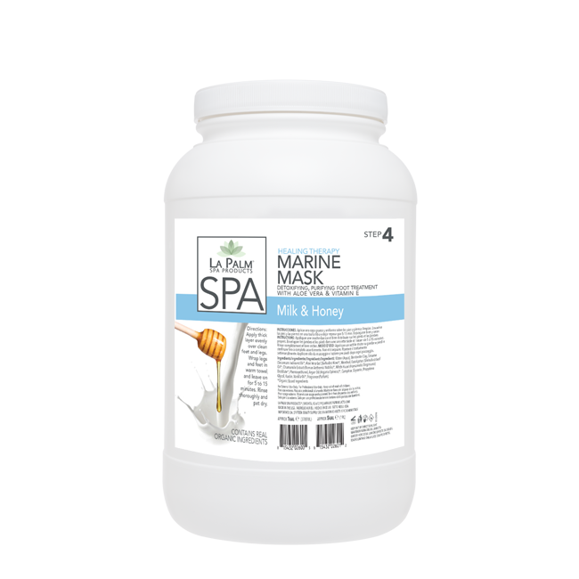 La Palm, Organic Healing Therapy Marine Maske, Vitamin Milk & Honey, 1Gal  KK