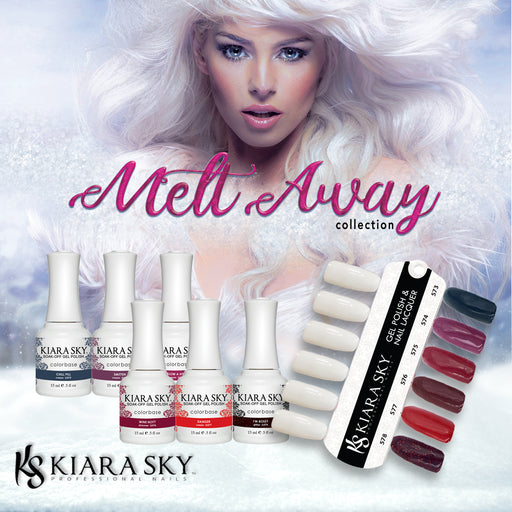 Kiara Sky Gel Polish, Melt Away Collection, Full Collection Of 6 Colors (from G573 to G578)