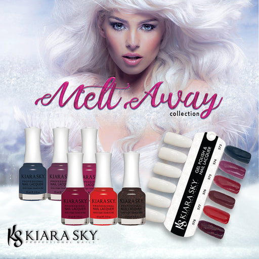 Kiara Sky Nail Lacquer 1, Melt Away Collection, Full Collection Of 6 Colors (from N573 to N578)