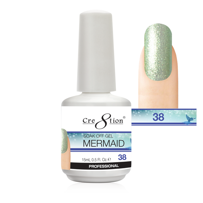 Cre8tion Mermaid Gel Polish, 0.5oz, MM38