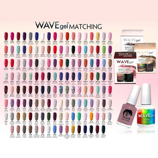 Wave Gel 3in1 Dipping Powder + Gel Polish + Nail Lacquer, Full Line of 172 Colors OK0603MD