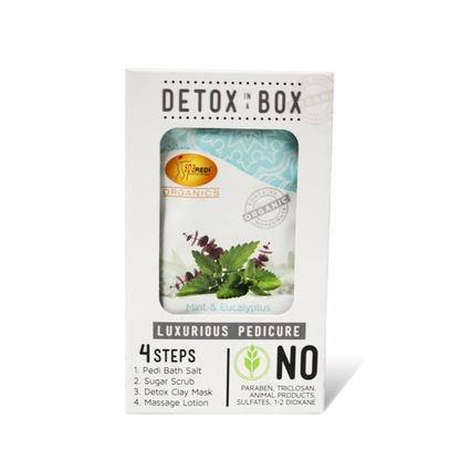 SpaRedi Detox In A Box, Pedicure 4 Steps, Mint & Eucalyptus OK0325MD