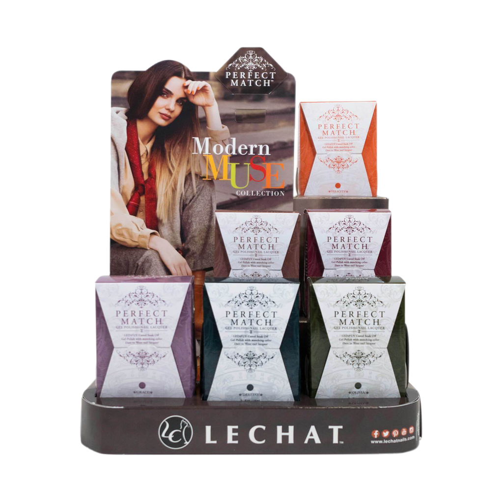 LeChat Perfect Match, Modern Muse Collection Full Line of 6 Colors (from PMS205 to PMS 210, Price: $8.95/pc), 0.5oz, PMMMD01