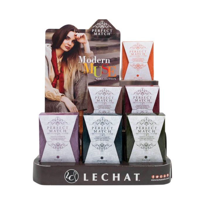 LeChat Perfect Match, Modern Muse Collection Full Line of 6 Colors (from PMS205 to PMS 210, Price: $7.95/pc), 0.5oz, PMMMD01