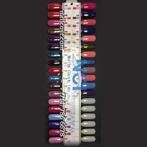 Wave Gel Gel Polish, Mood Color Collection, Tips Sample #02 (From 087 To 116)