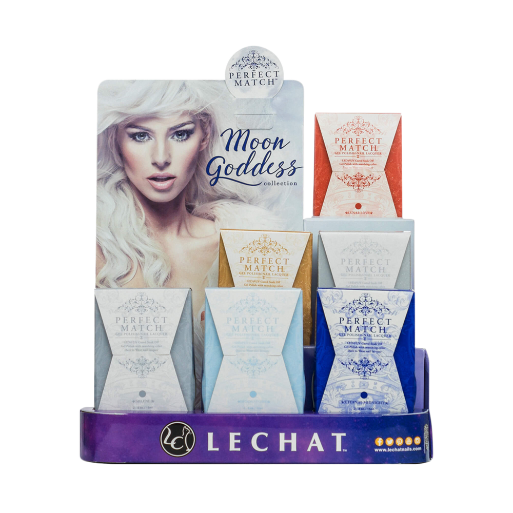 LeChat Perfect Match, Moon Goddess Collection, 0.5oz, Full Line Of 6 Colors (from PMS217 to PMS222, Price: $7.95/pc)