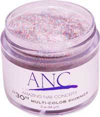 ANC Dipping Powder, 2OP030, Multi Color Shimmer, 2oz, 74597 KK