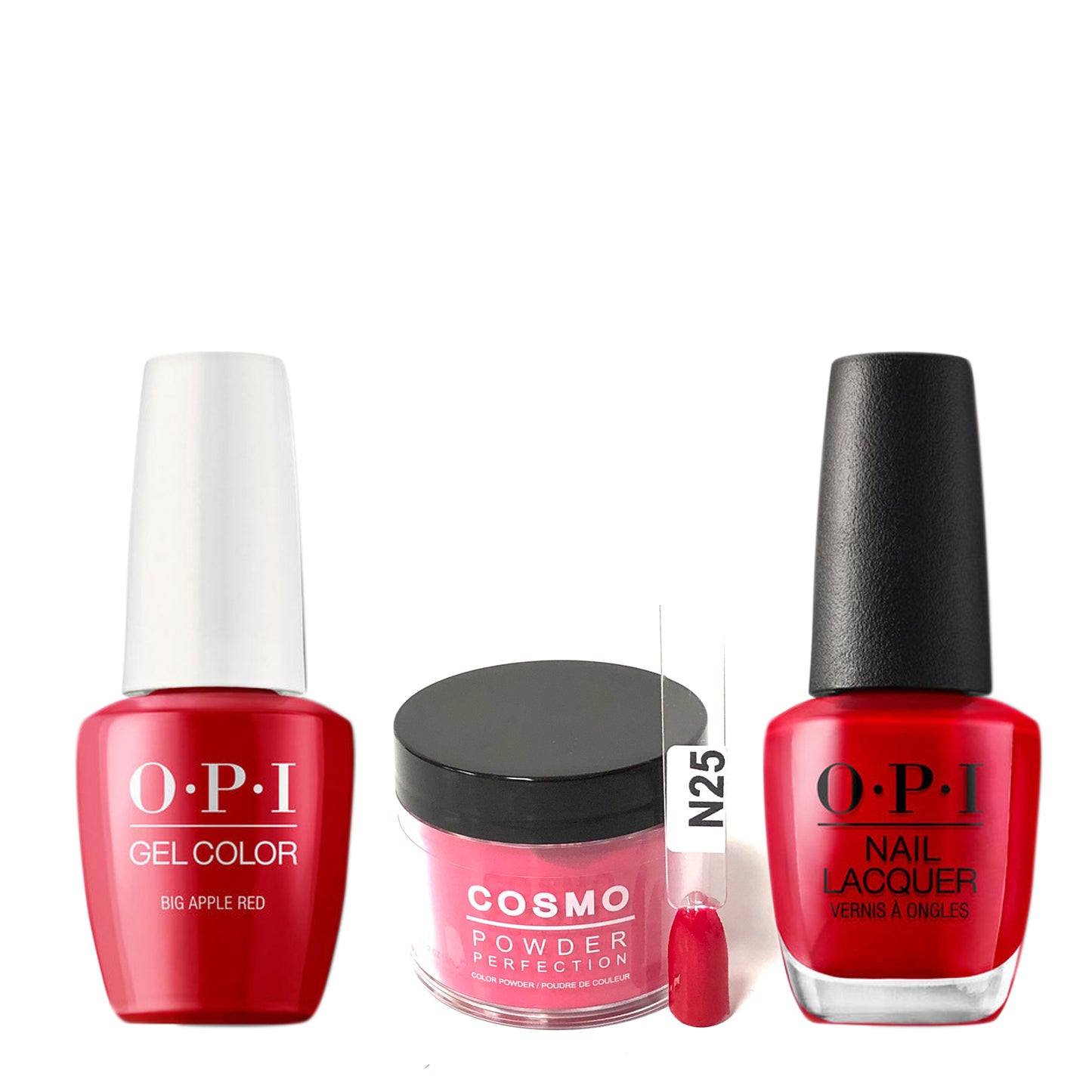 Cosmo 3in1 Dipping Powder + Gel Polish + Nail Lacquer (Matching OPI), 2oz, CN25