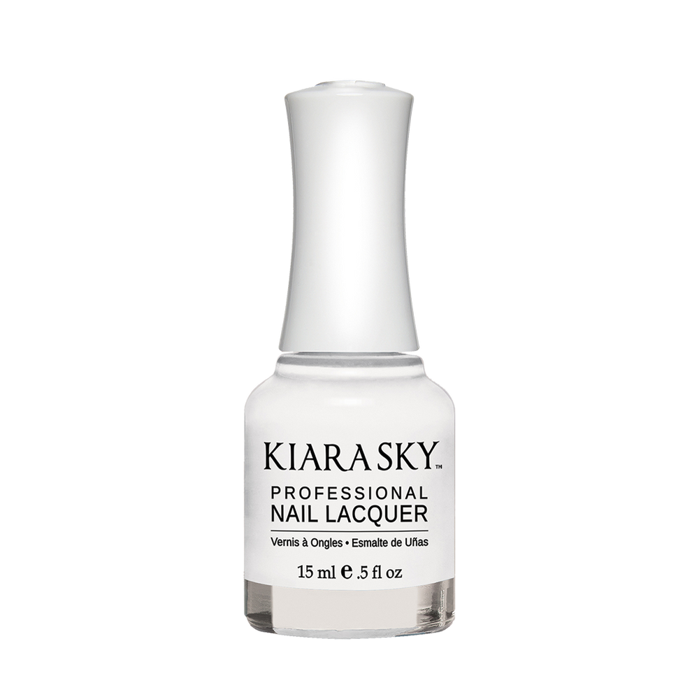 Kiara Sky Nail Lacquer, N401, Pure White, 0.5oz MH1004