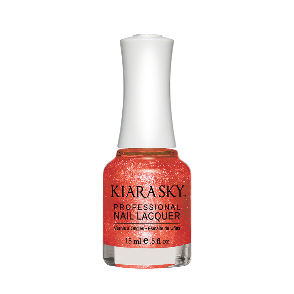 Kiara Sky Nail Lacquer, N424, I'm Not Red-E Yet, 0.5oz MH1004