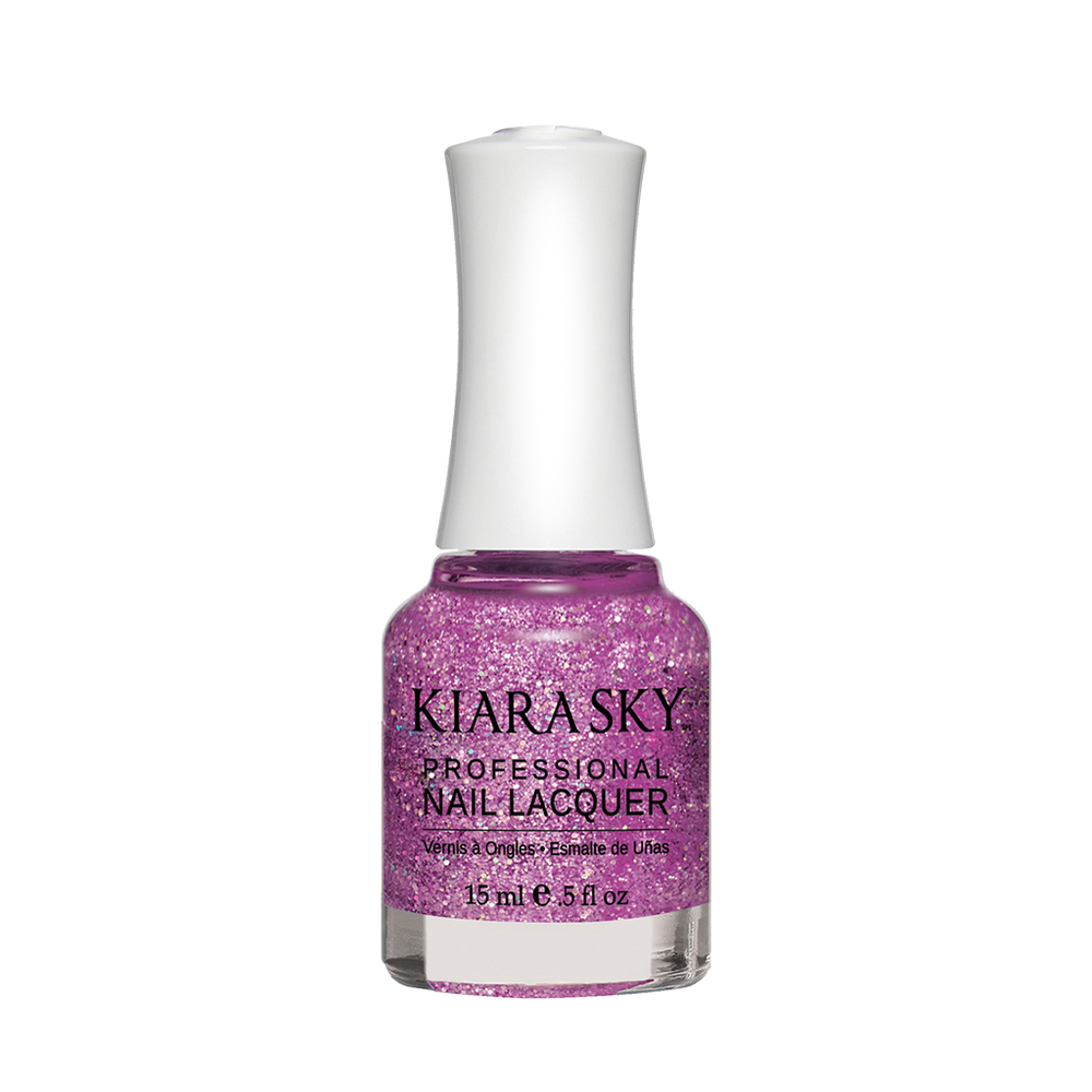 Kiara Sky Nail Lacquer, N430, Purple Spark, 0.5oz MH1004