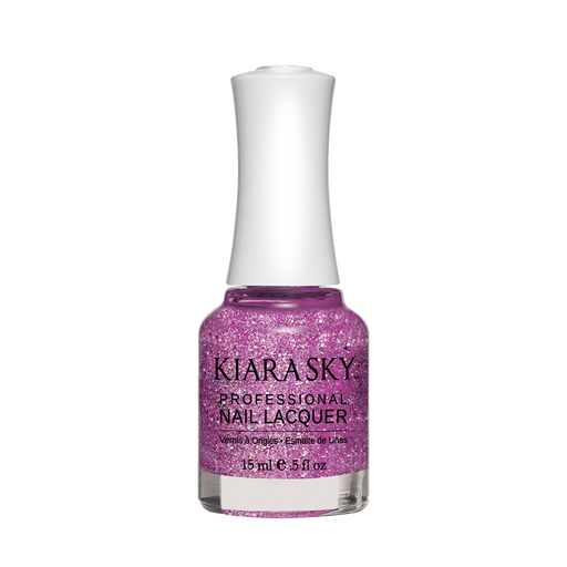 Kiara Sky Nail Lacquer, N430, Purple Spark, 0.5oz MH1004