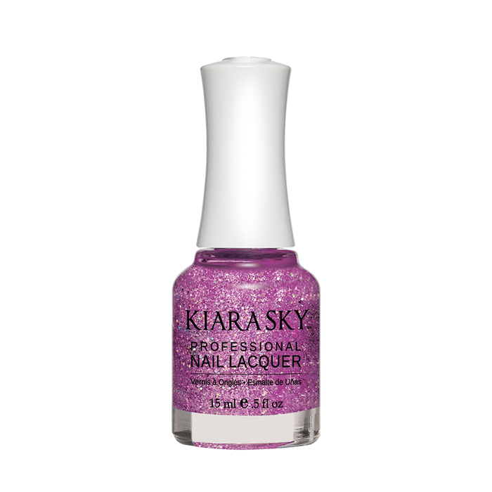 Kiara Sky Nail Lacquer, N430, Purple Spark, 0.5oz MH1004