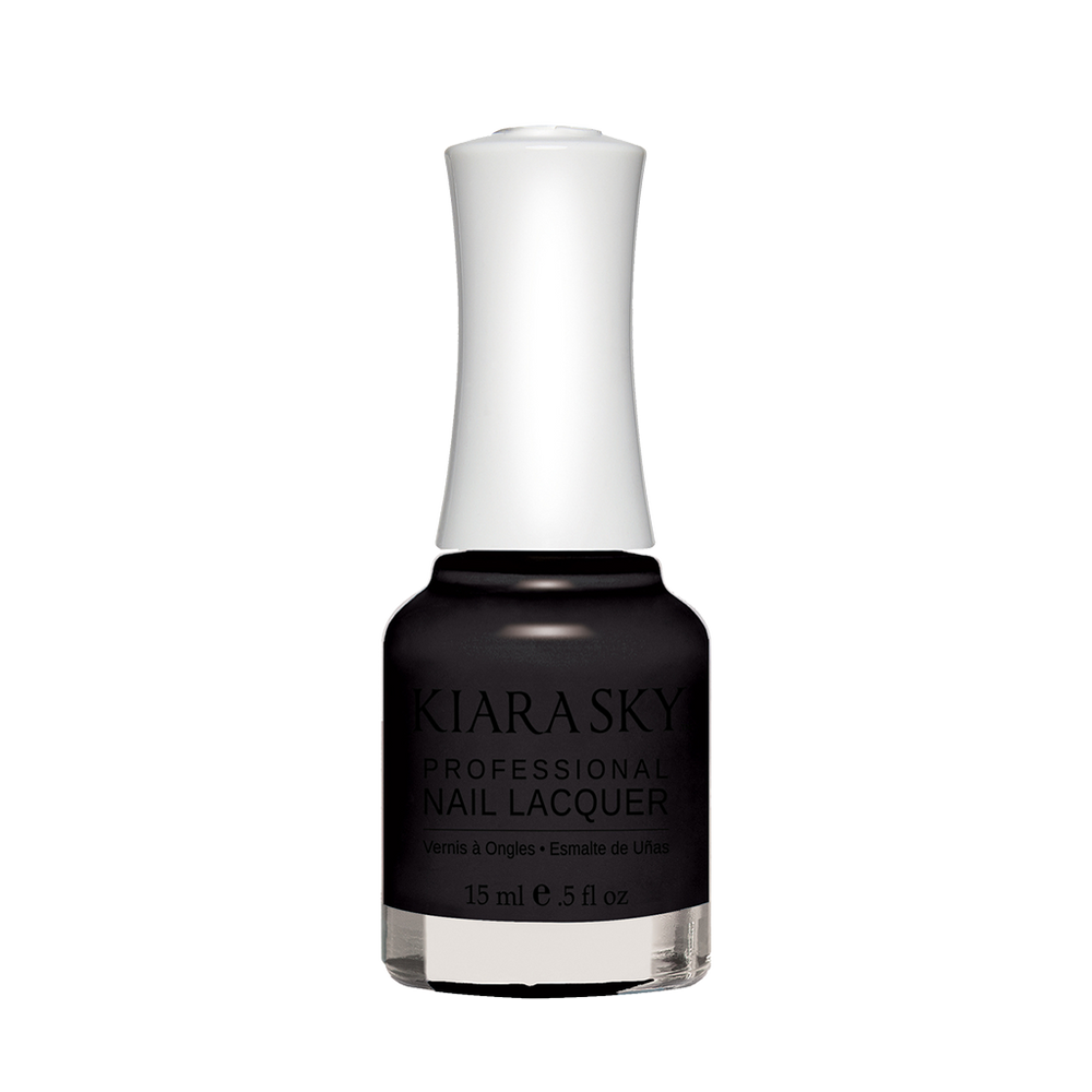 Kiara Sky Nail Lacquer, N435, Black To Black, 0.5oz MH1004
