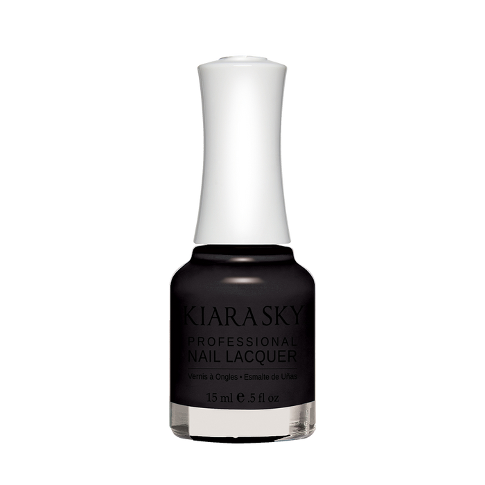 Kiara Sky Nail Lacquer, N435, Black To Black, 0.5oz MH1004