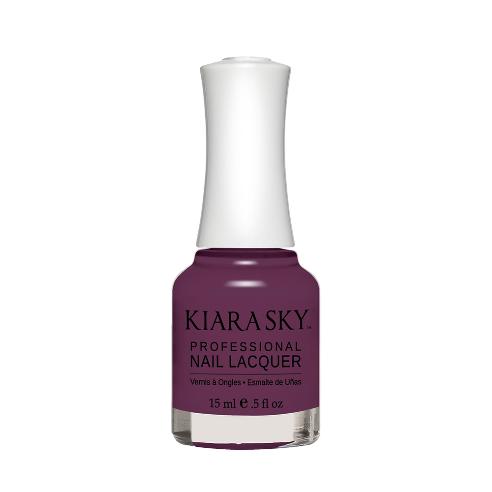 Kiara Sky Nail Lacquer, N445, Grape You Attention, 0.5oz MH1004