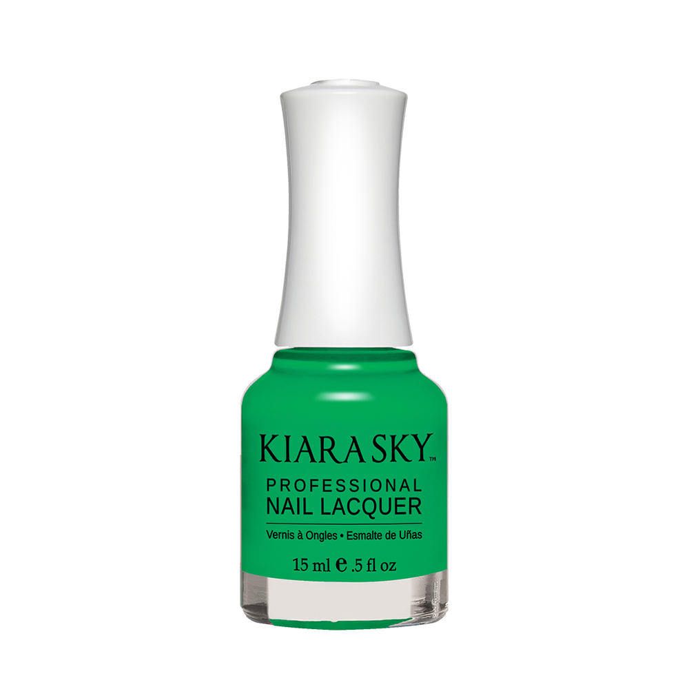 Kiara Sky Nail Lacquer, N448, Green With Eny, 0.5oz MH1004