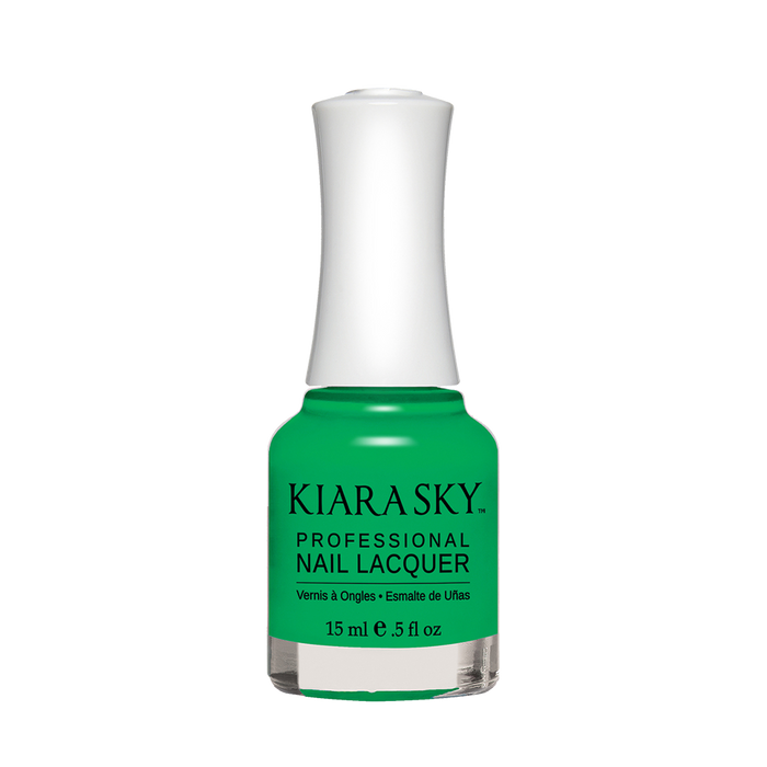 Kiara Sky Nail Lacquer, N448, Green With Eny, 0.5oz MH1004